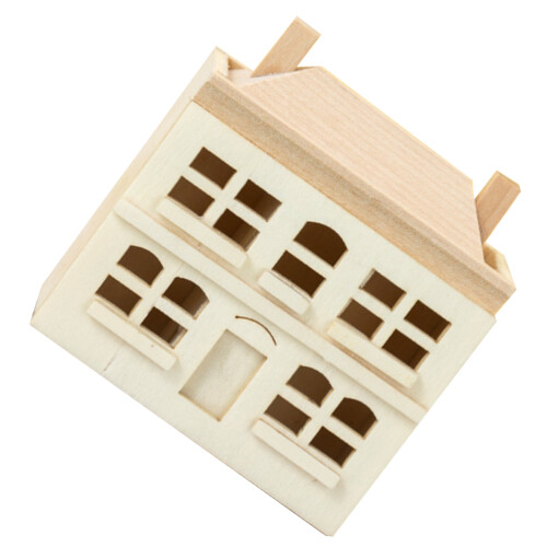 4Stk Mini Landschaft Villa Holzvilla Deko Modell 2