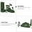 100Pcs Soldado Plástico Kit Militar Para Guerra 8