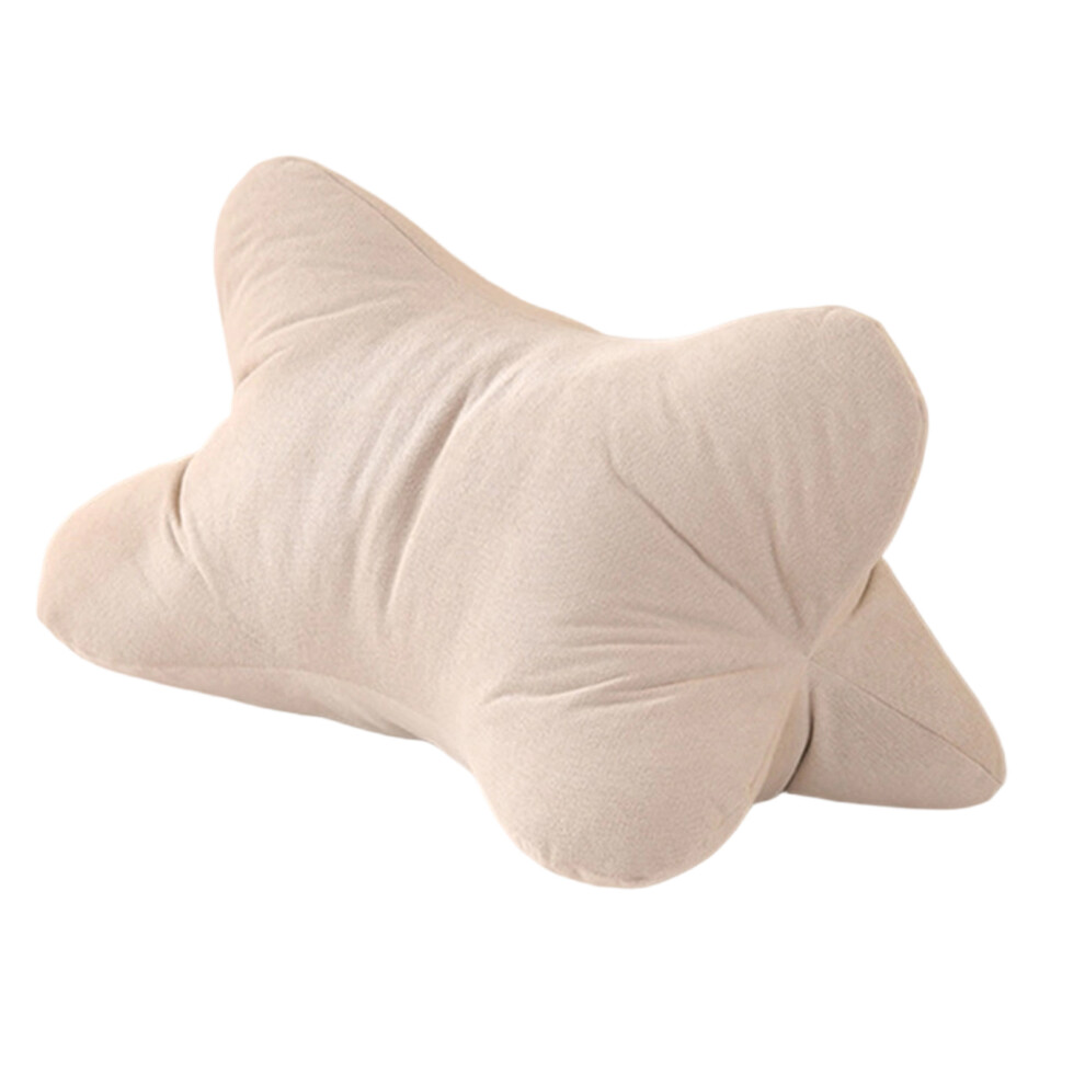 Ergonomic Neck Support Pillow Breathable Fabric Bed Sofa-A