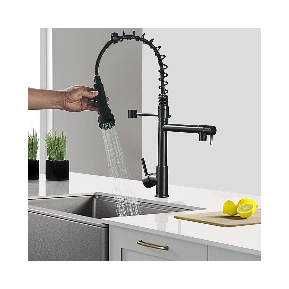 Dual Spout Kitchen Faucet, Top Quality With 360-Degree Rotation, Easy Cleaning Kitchen Sink Faucet For Rv Camper Laundry 9061222311184