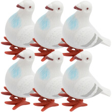 24 Aufzieh Tauben Spielzeug Aus Kunststoff Für Geschenkkorb
