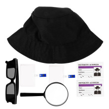 1 Set Halloween Rollenspiel Requisiten Detektiv Kostüm Hut Brille Lupe