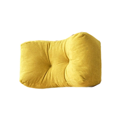 Ergonomic Back Support Pillow Lumbar Cushion For Office-Yellow