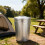 Rustproof Outdoor Waste Container 8L Capacity Iron Materials-A 2