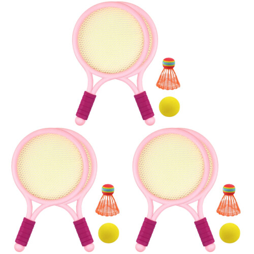 3 Sets Kinder Badminton Für Training Und 2
