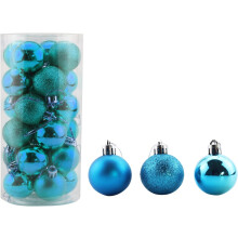 Festive Shatterproof Christmas Ornaments, 3 Special Finishes Shiny Matte Glitter Orange Hanging Decorations, Ideal For Families With Kids Pets, 24