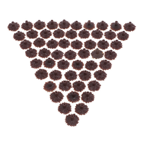 50Pcs Model Trees Stand: Miniature Flower Tree Base Plastic Feet