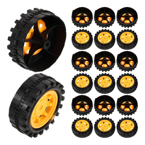32Pcs Plastic Car Model Wheels For Toy Cars And Science Projects 2
