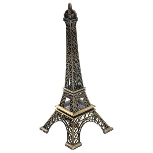 18Cm Metal Torre Eiffel Decoración