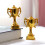 4Pcs Mini Plastic Trophy Award Prizes Small Home Decor 7