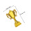 4Pcs Mini Plastic Trophy Award Prizes Small Home Decor 2