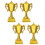 4Pcs Mini Plastic Trophy Award Prizes Small Home Decor 9