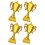4Pcs Mini Plastic Trophy Award Prizes Small Home Decor 11
