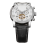 Men Automatic Mechanical Wrist Watch With Pu Band (Silver+White) 1