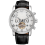 Men Automatic Mechanical Wrist Watch With Pu Band (Silver+White) 6