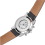 Men Automatic Mechanical Wrist Watch With Pu Band (Silver+White) 4