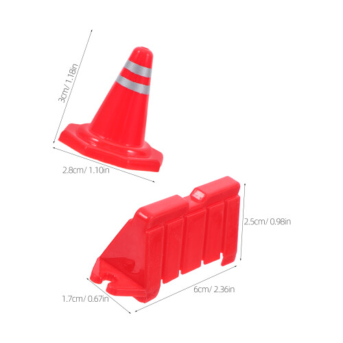 40 Mini Coni Stradali Sicurezza Bambini 2