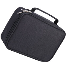 72 Holes Pencil Case Square Solid Color Black