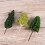 27pcs Mini Tree Set Scenery Architectural Landscape Model Trees 9