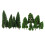 22pcs Green Mini Tree Set Scenery Architectural Landscape Model Trees 1