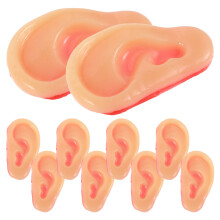 10Pcs Realistic Fake Ear Model Simulation For Halloween Prank