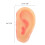 10Pcs Realistic Fake Ear Model Simulation For Halloween Prank 2