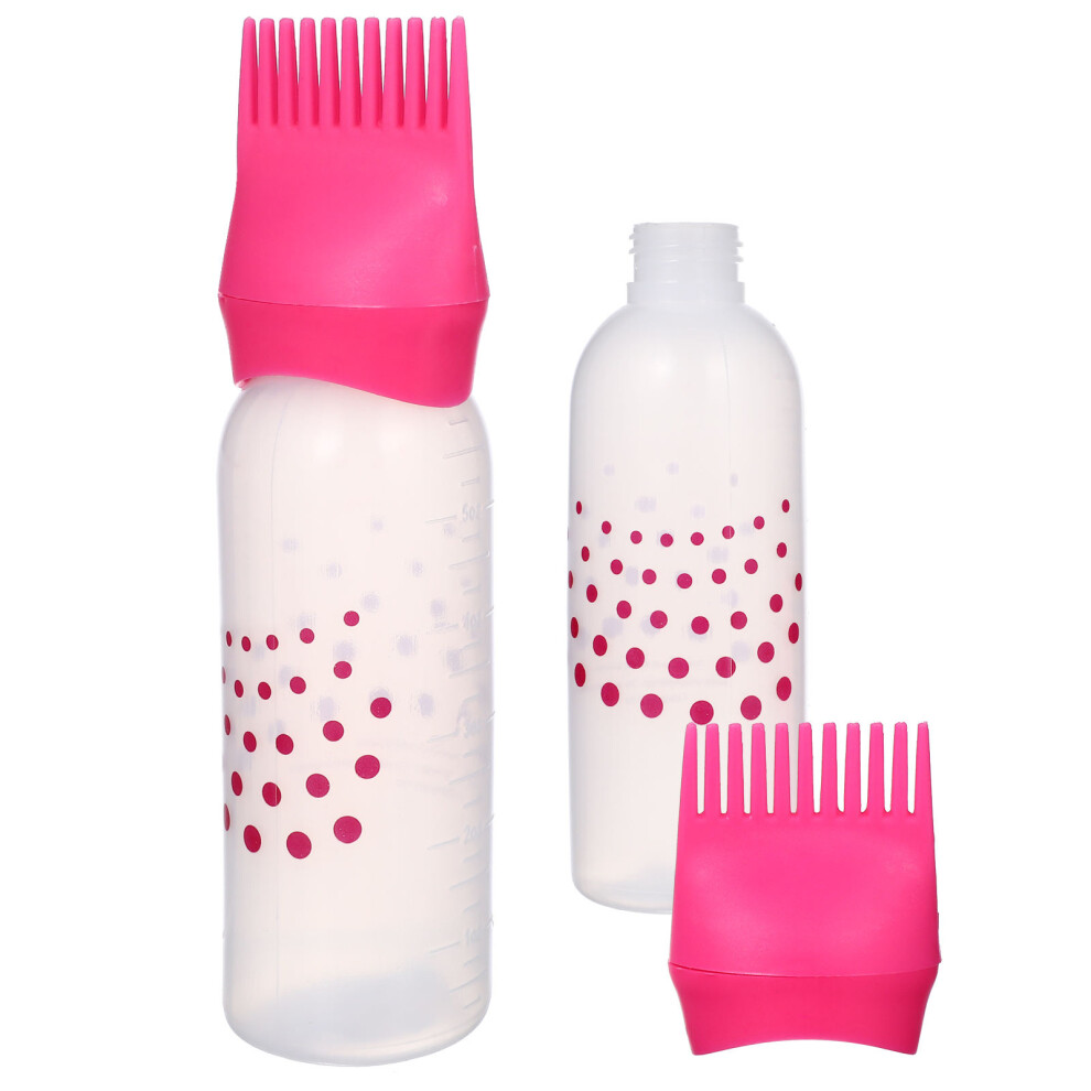 Iplusmile 2Pcs Colorful Hair Dye Bottles With Scale Lines For Home Salon Use