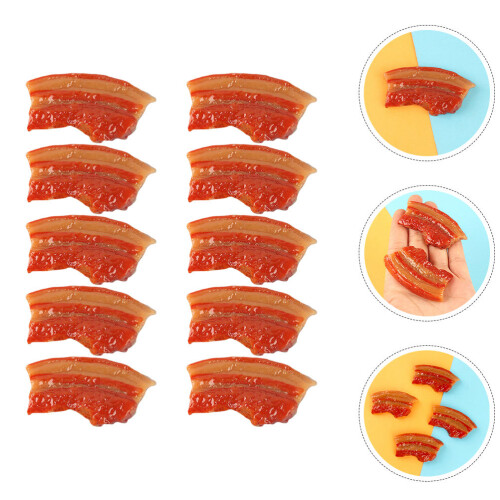 10Stk Mini Rippchenfleisch Modell Für Pretend Play 1