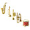 One Set Of Mini Plastic Musical Instrument Model 8