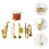 One Set Of Mini Plastic Musical Instrument Model 7