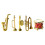One Set Of Mini Plastic Musical Instrument Model 6