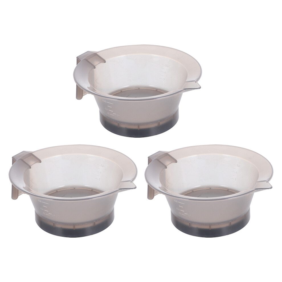Totority 3Pcs Hair Dye Bowl Set Plastic Mixing Tint Bowls For Professional Use