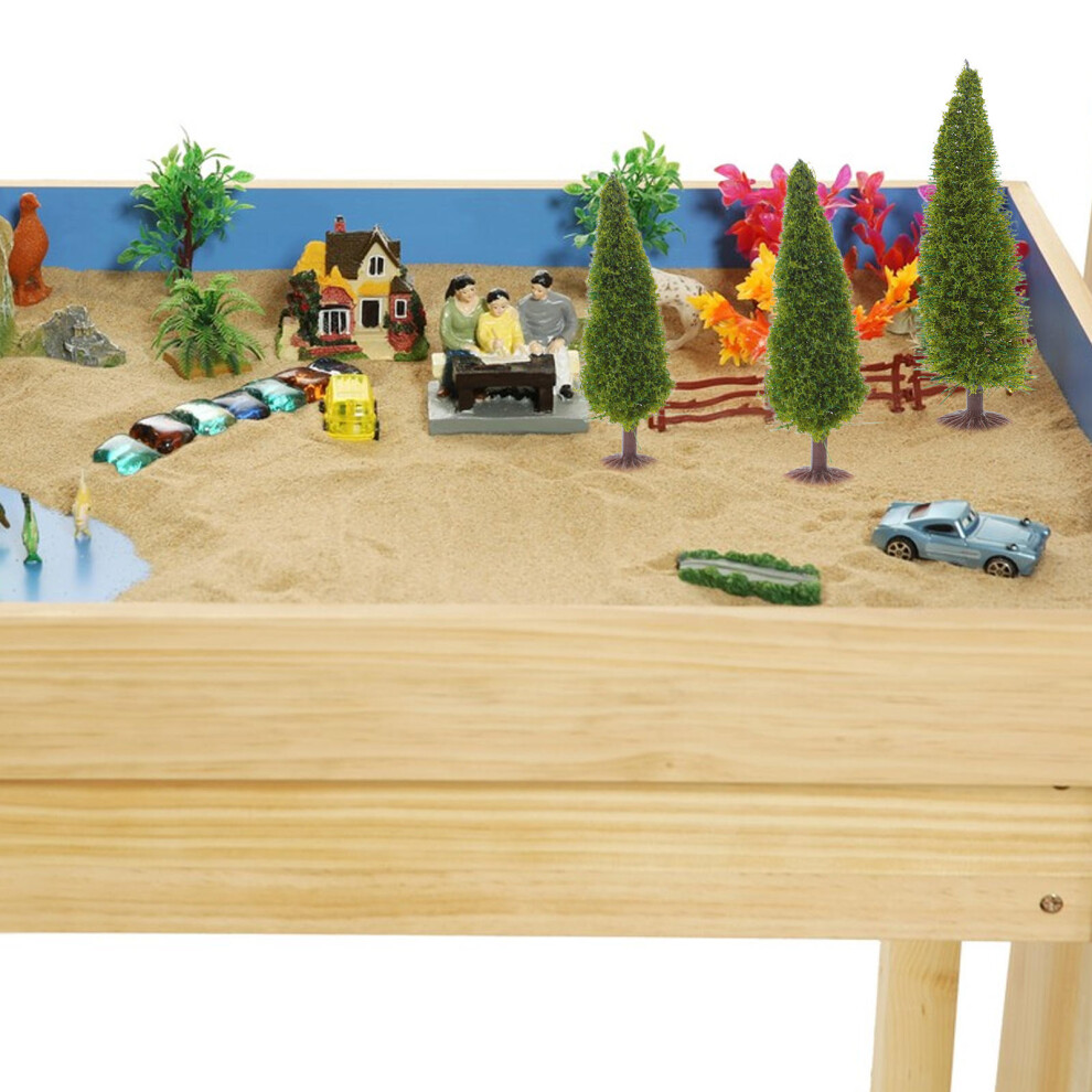 KALLORY Lot De 5 Arbres Miniatures Artificiels – 5 Cm – Modèles De Décoration Pour Maquette, Table De Sable Et Paysage