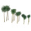 15Pcs Scenery Model Coconut Palm Trees For N Z Scale 2