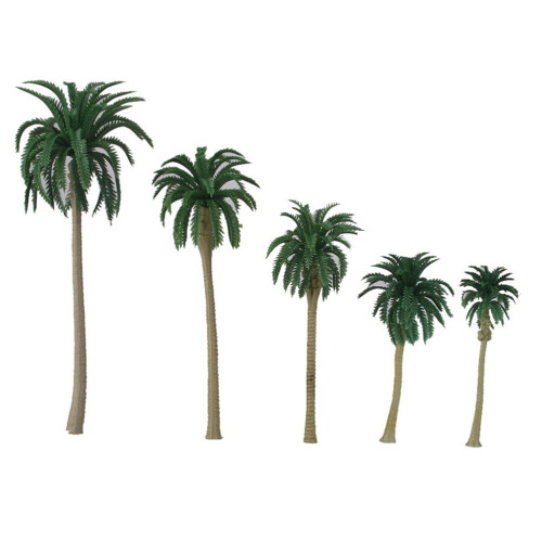 15Pcs Scenery Model Coconut Palm Trees For N Z Scale 2