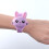 Silicone LED Cartoon Rabbit Shape Clamshell Electronic Watch Purple 11