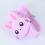 Silicone LED Cartoon Rabbit Shape Clamshell Electronic Watch Purple 4