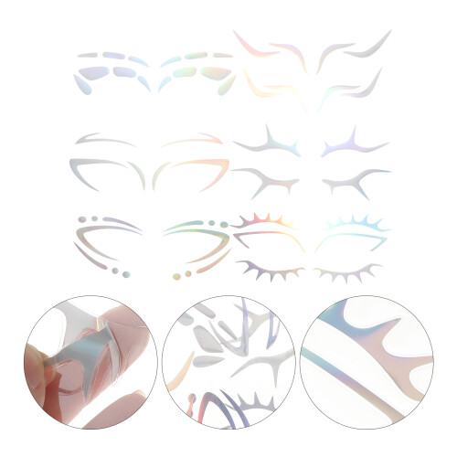 6 Pezzi Adesivi Per Sopracciglia Eyeliner 2