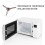 3Pcs Coffee Microwave Turntable Triple Arm Support Roller Ring Base 6