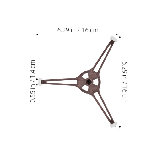 3Pcs Coffee Microwave Turntable Triple Arm Support Roller Ring Base 1