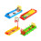 4 Pezzi Mini Dita Calcio Pallacanestro Hockey Bambini 1