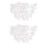 2St Witte Simulation Baard Krullend Vol Santa Claus 5