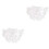 2St Witte Simulation Baard Krullend Vol Santa Claus 3
