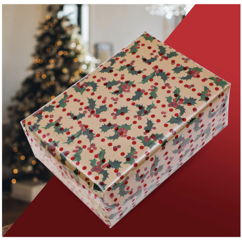 Kraft&Co Cellophane Super Thin Wrap Roll Red Dots 2