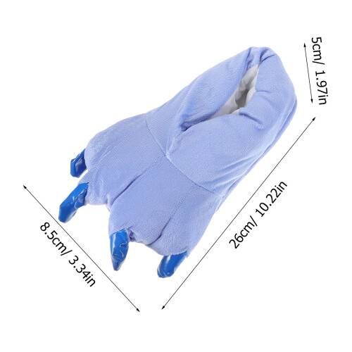 Unisex Dinosauruspoot Slippers Flanellen M 1
