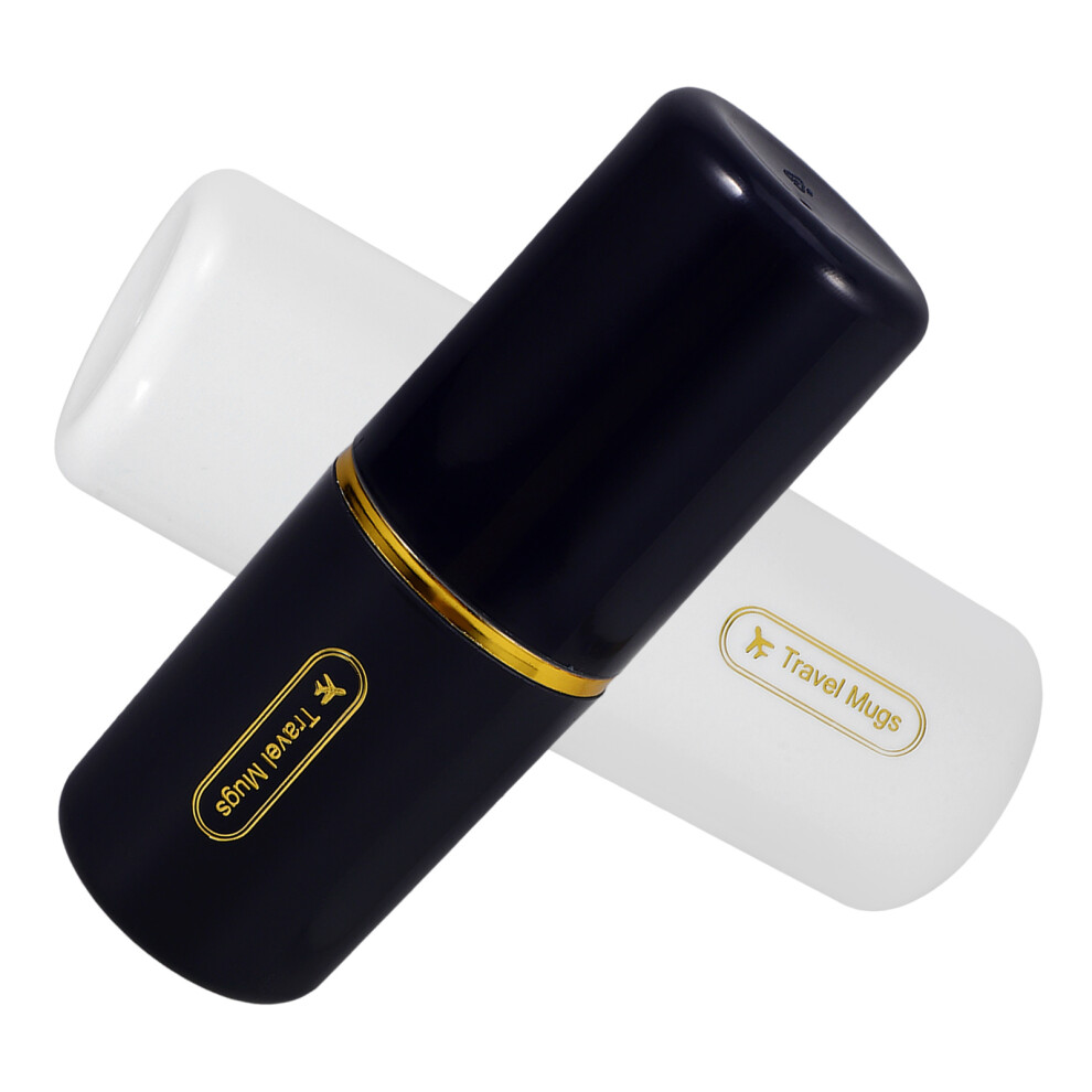 Totority 2Pcs Travel Toothbrush Container With Toothpaste Storage Case