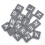 2 Packs 100 Grijze Chips Geletterdheidsdoos 5