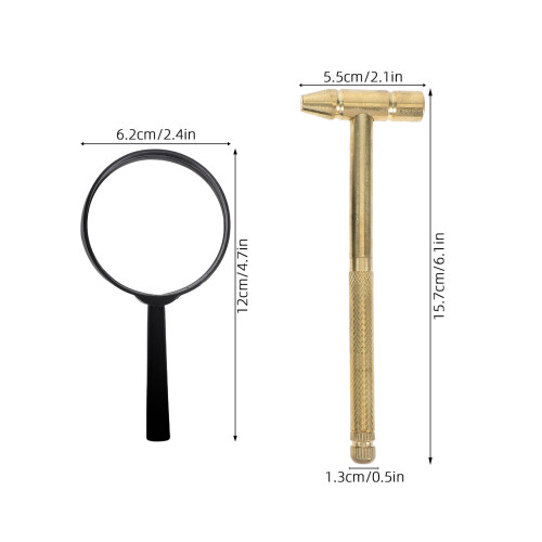 1 Set Kinderarcheologie : , , Borstel, Vergrootglas 1