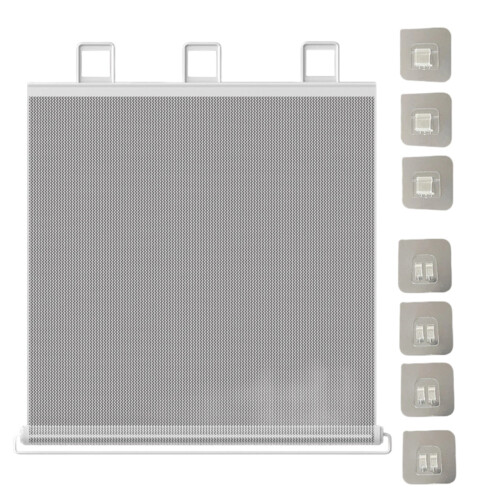 Retractable Dog Barrier Adjustable Width For Doorways-White