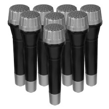 8 Kinderen Microfoon Plastic Muzikaal Speelgoed Zwart